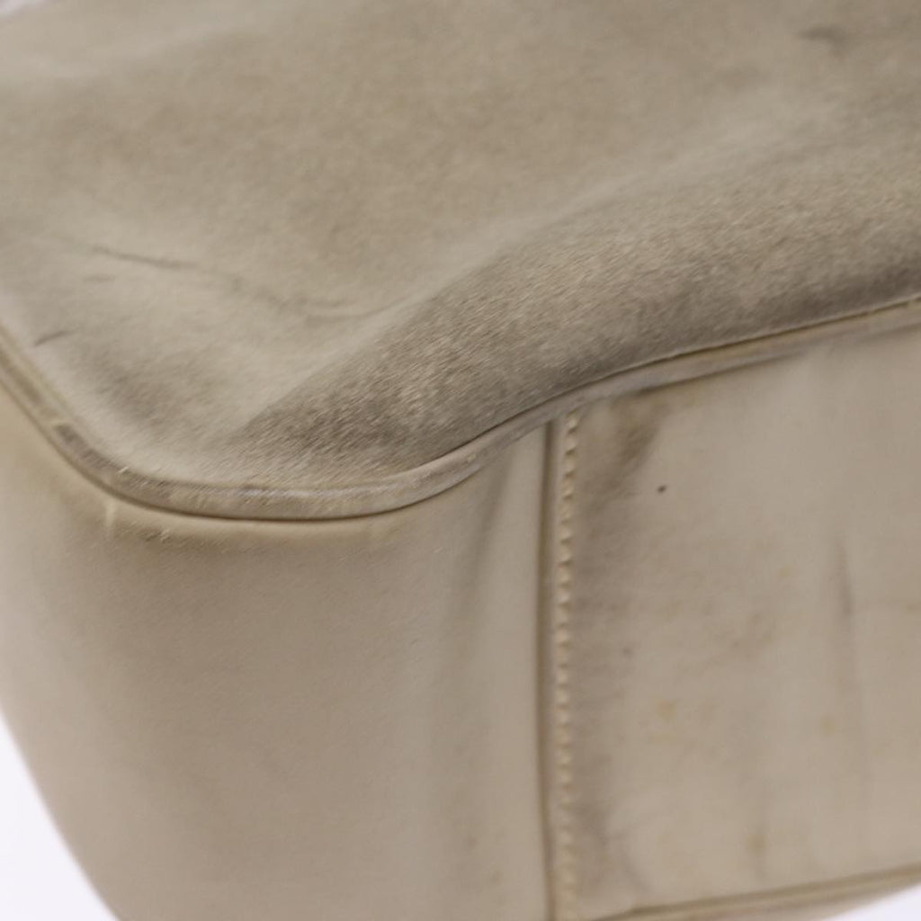 GUCCI Bamboo Hand Bag Suede 2way Beige 001 1014 1577 ep4292