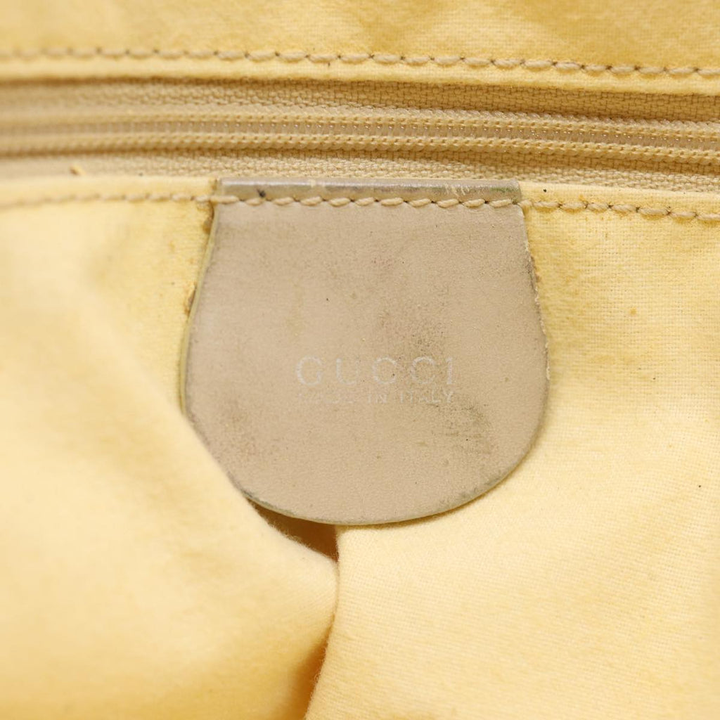 GUCCI Bamboo Hand Bag Suede 2way Beige 001 1014 1577 ep4292
