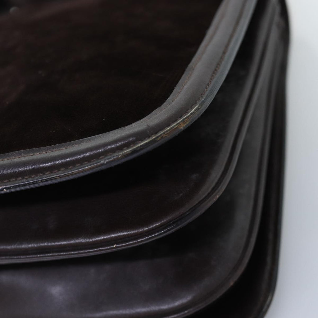 GUCCI Shoulder Bag Suede Brown ep4293