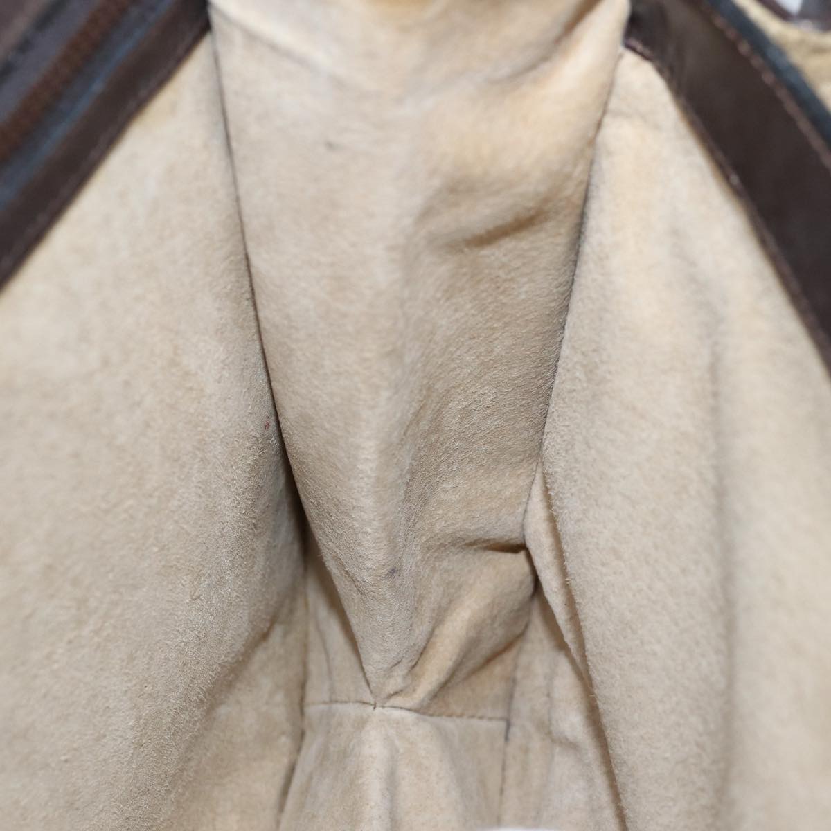 GUCCI Shoulder Bag Suede Brown ep4293