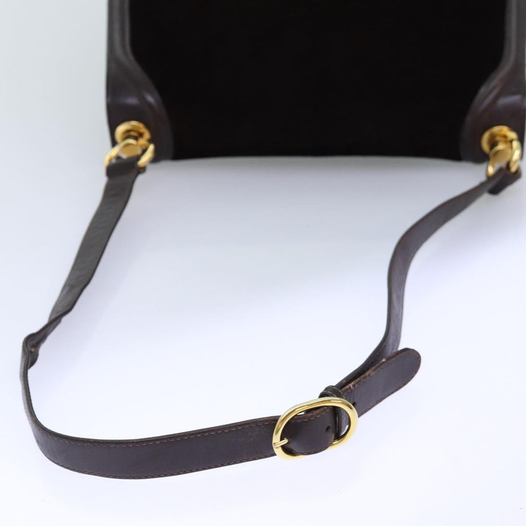 GUCCI Shoulder Bag Suede Brown ep4293