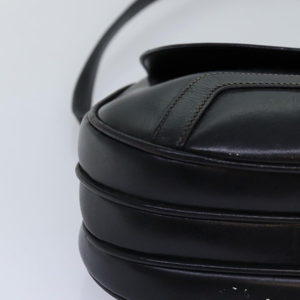 GUCCI Shoulder Bag Leather Black ep4294