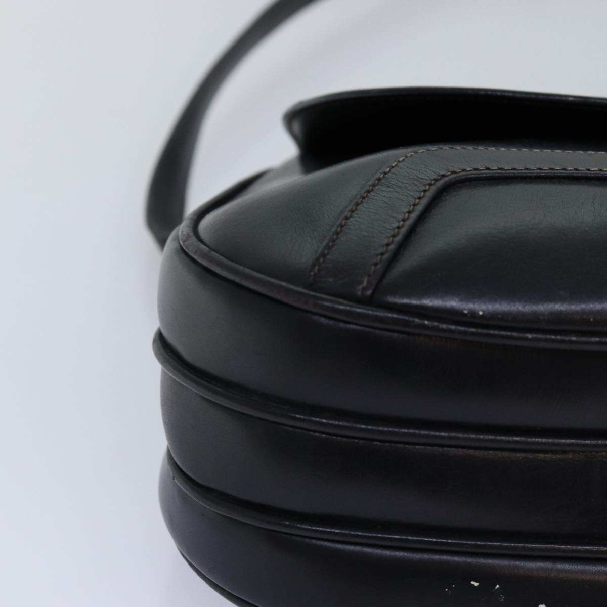 GUCCI Shoulder Bag Leather Black ep4294