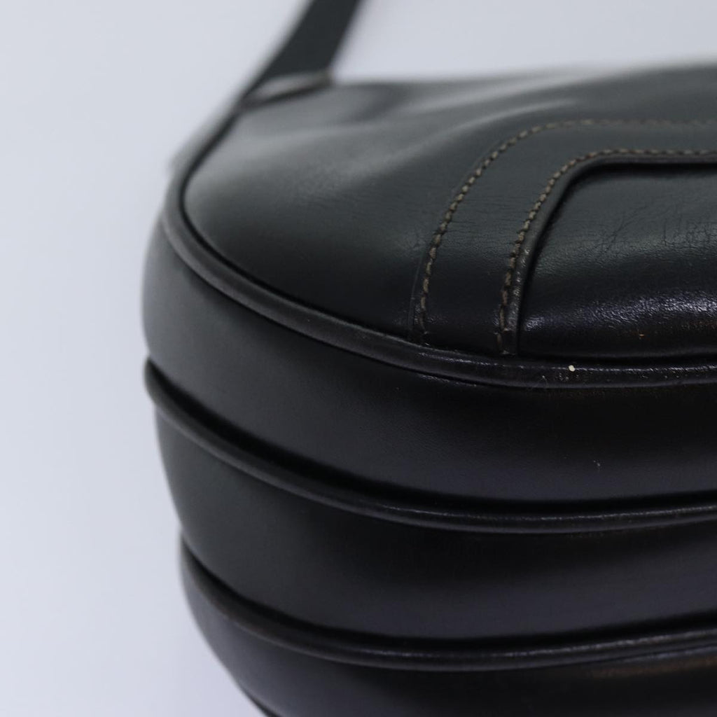 GUCCI Shoulder Bag Leather Black ep4294