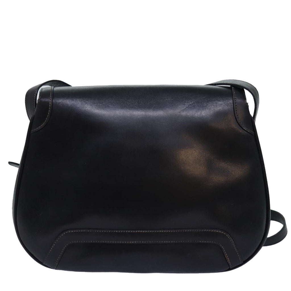 GUCCI Shoulder Bag Leather Black ep4294