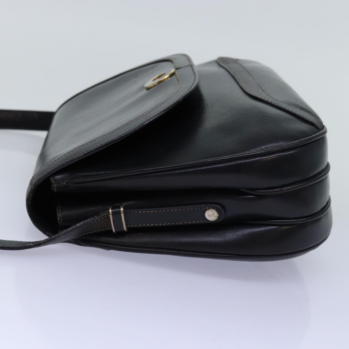 GUCCI Shoulder Bag Leather Black ep4294