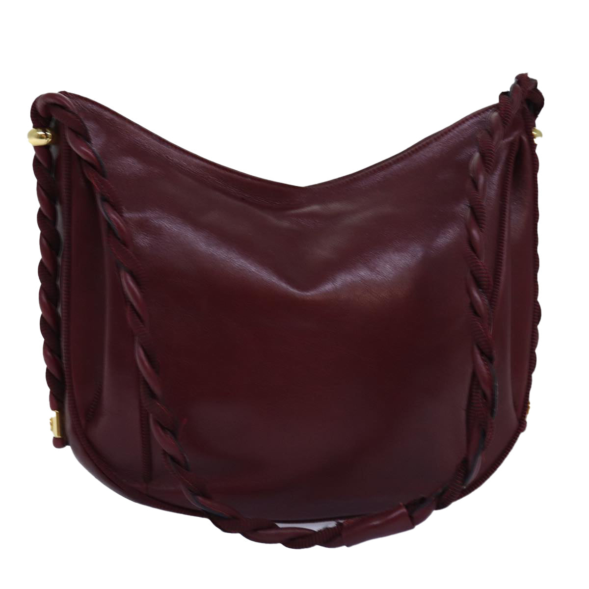 GUCCI Shoulder Bag Leather Red ep4297