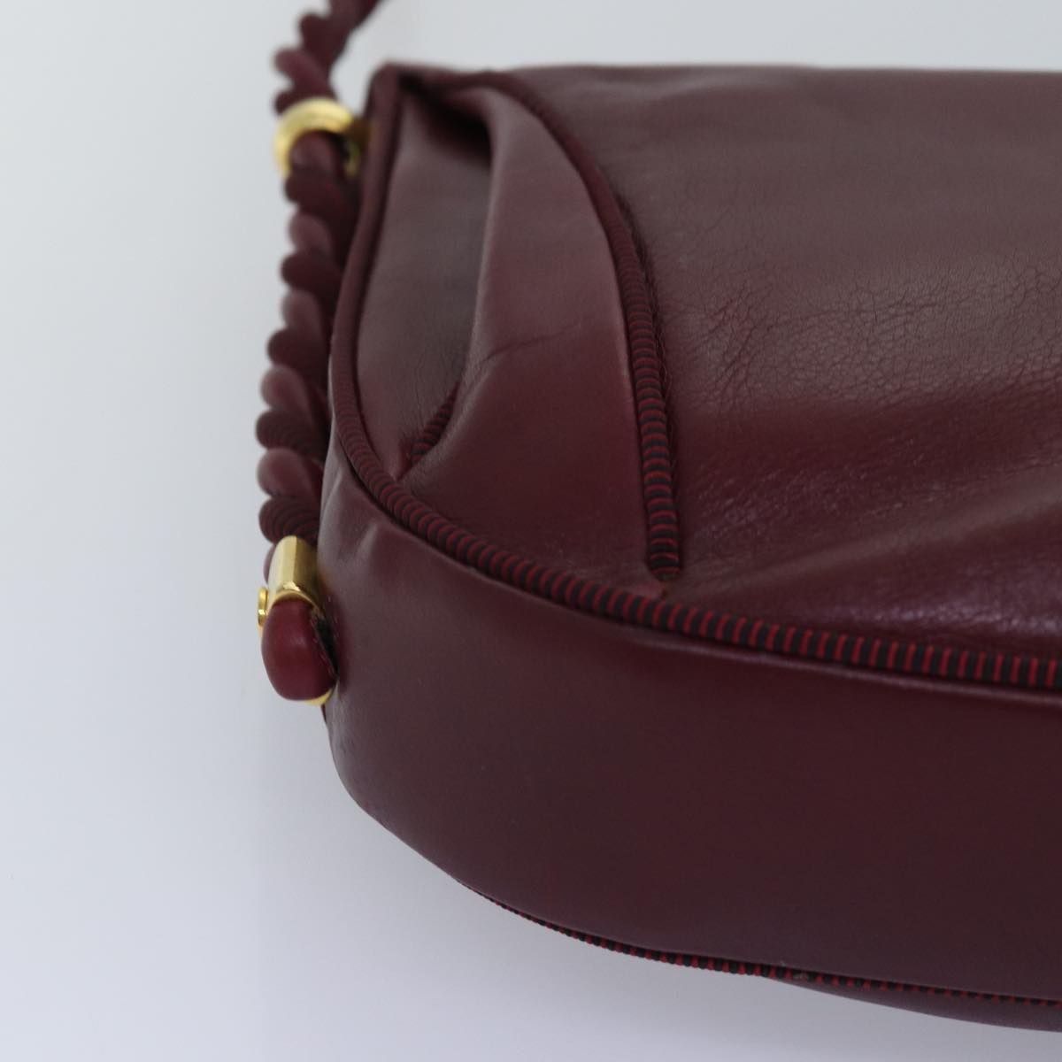 GUCCI Shoulder Bag Leather Red ep4297