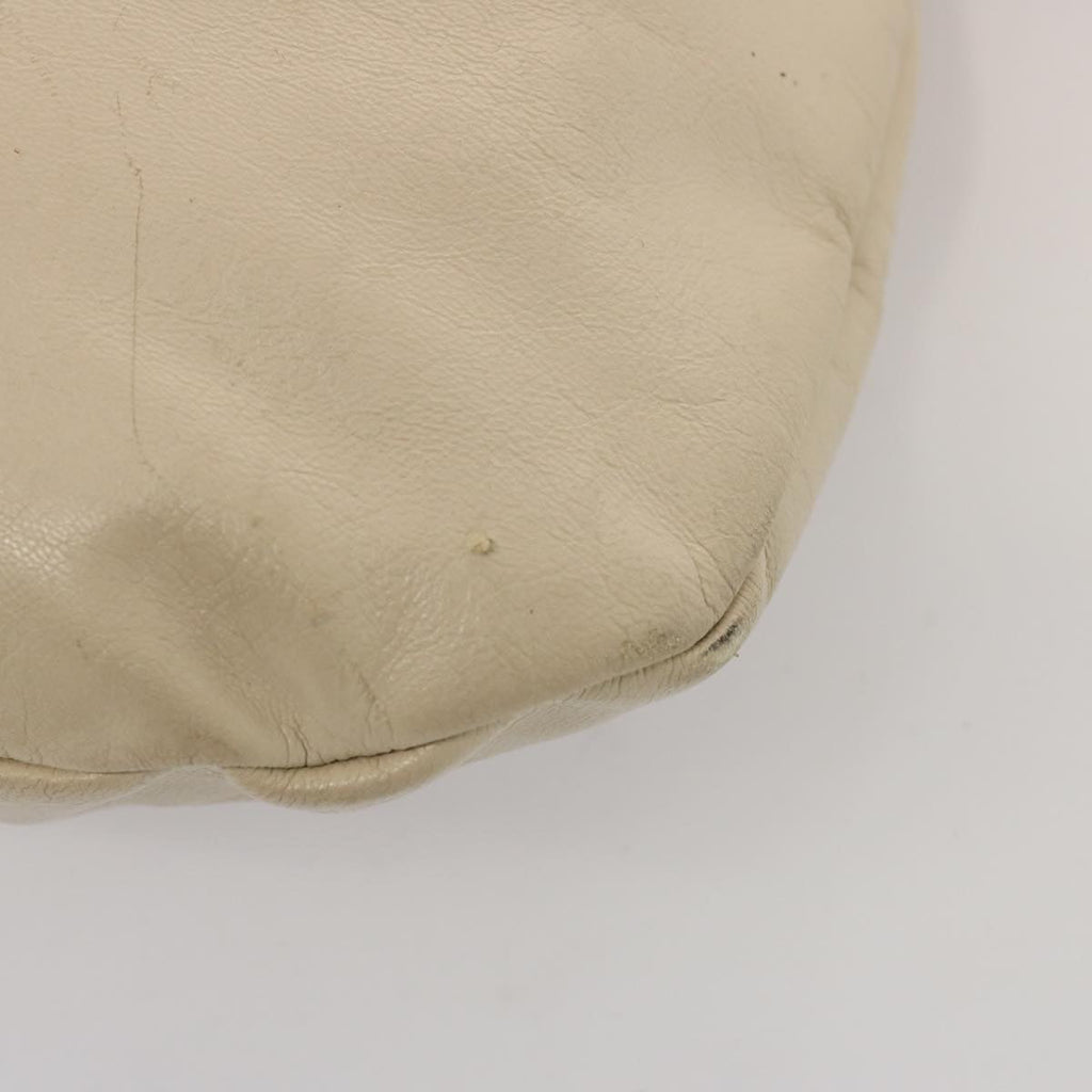 GUCCI Bamboo Hand Bag Leather White 124297 ep4314
