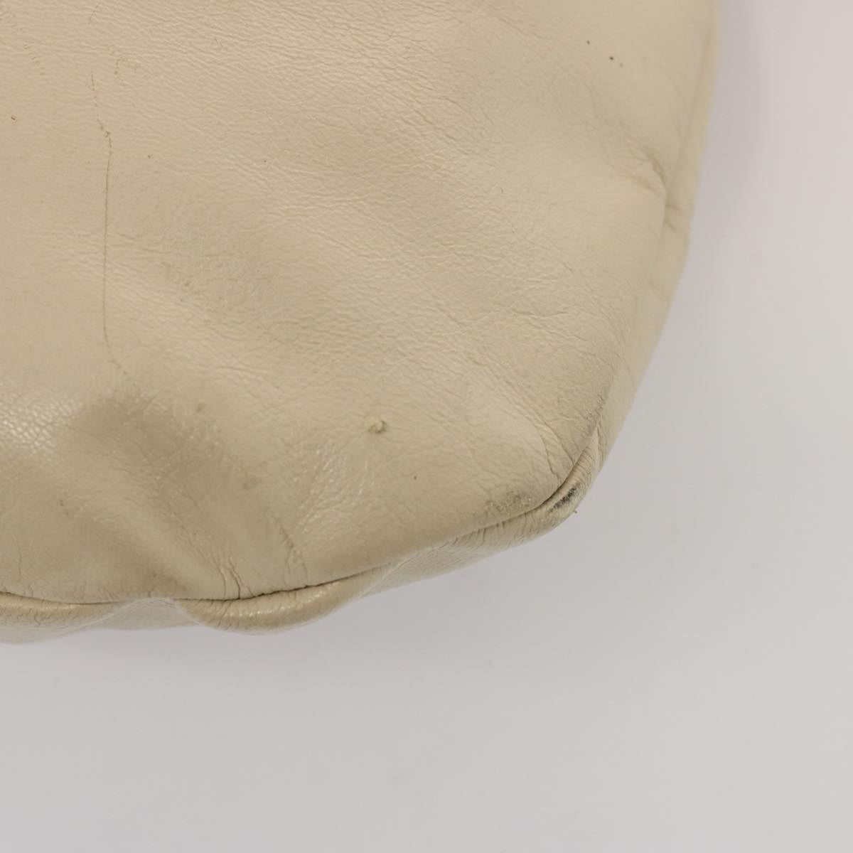 GUCCI Bamboo Hand Bag Leather White 124297 ep4314