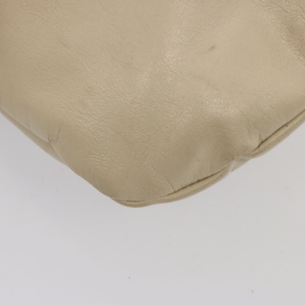 GUCCI Bamboo Hand Bag Leather White 124297 ep4314