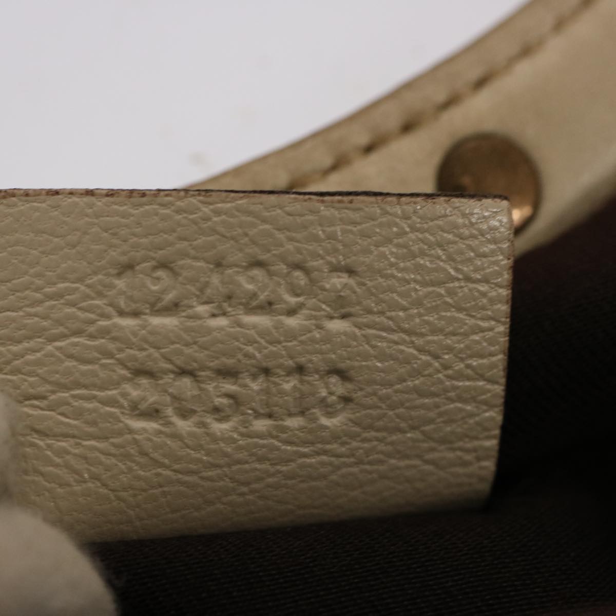 GUCCI Bamboo Hand Bag Leather White 124297 ep4314