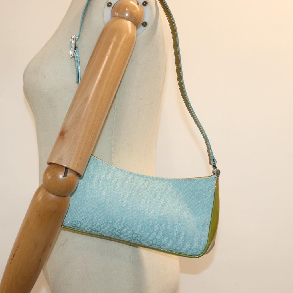 GUCCI GG Canvas Shoulder Bag Blue 001 4152 2684 ep4315