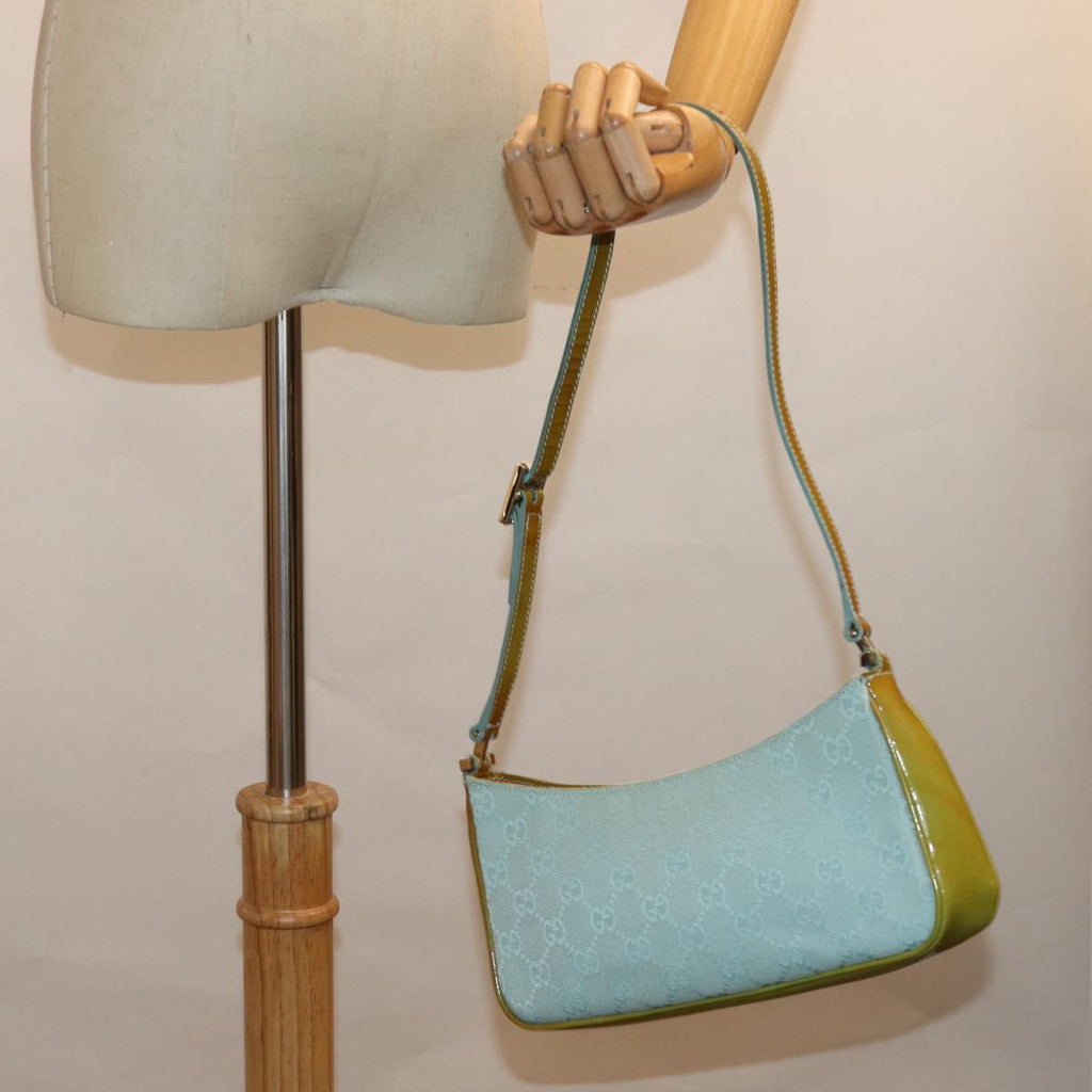 GUCCI GG Canvas Shoulder Bag Blue 001 4152 2684 ep4315
