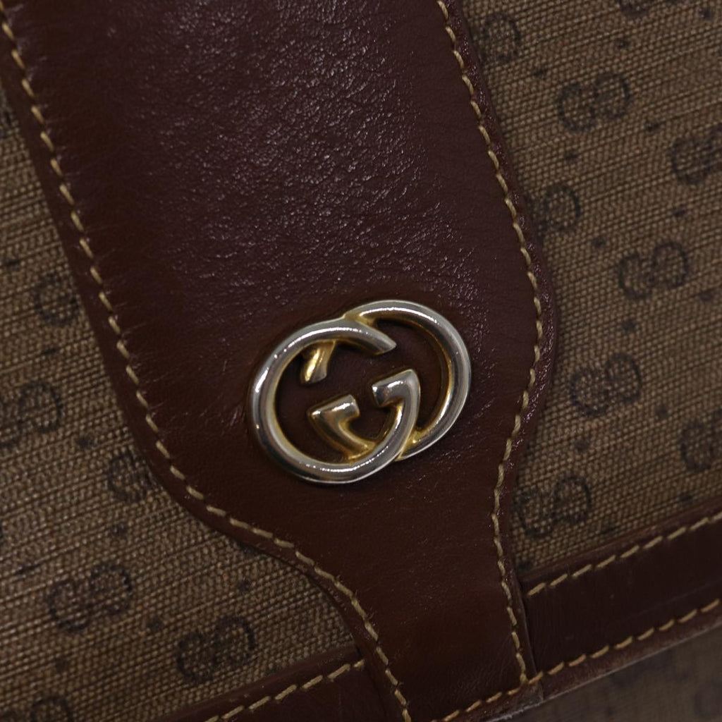 GUCCI Micro GG Supreme Shoulder Bag PVC Leather Brown 001 101 4425 ep4322