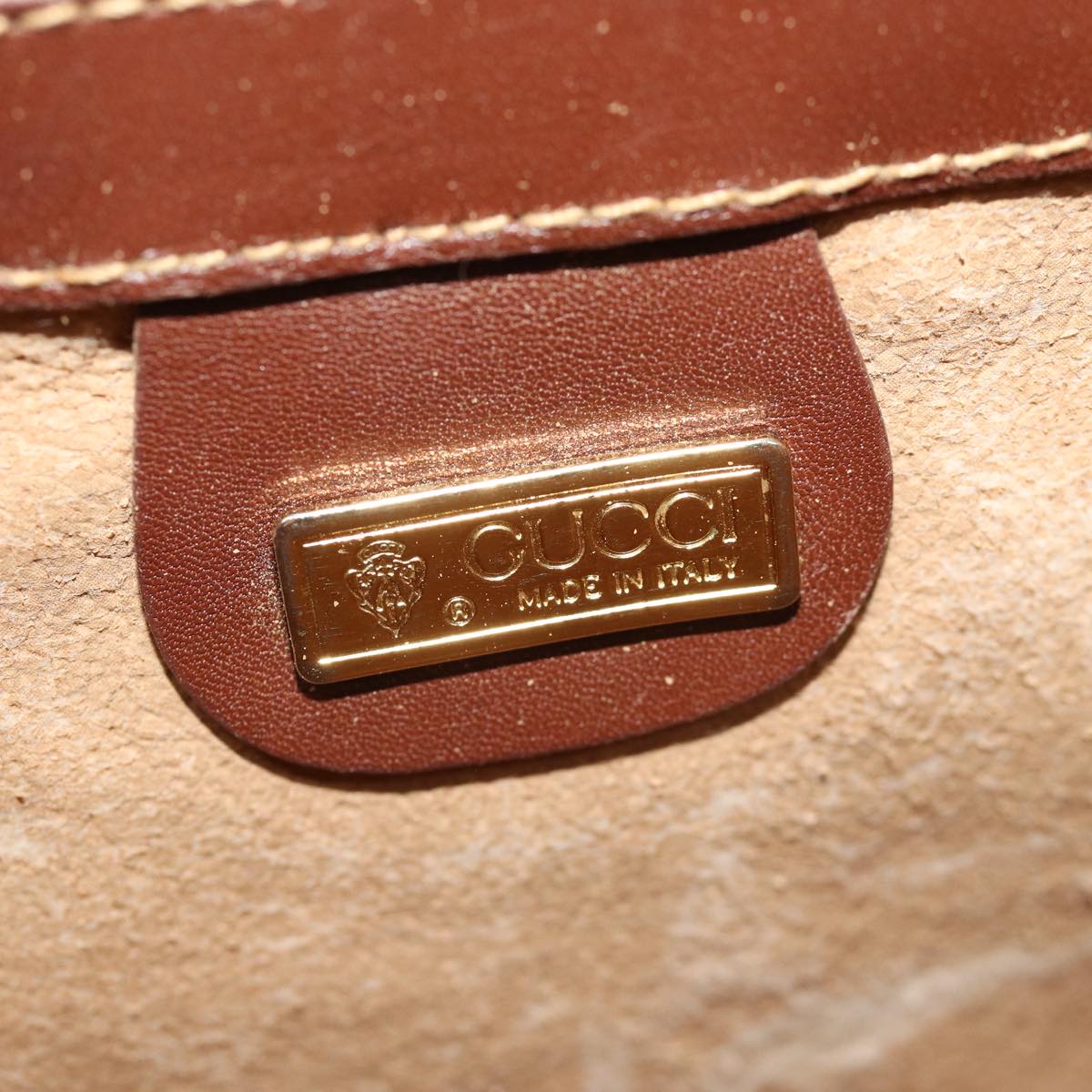 GUCCI Micro GG Supreme Shoulder Bag PVC Leather Brown 001 101 4425 ep4322