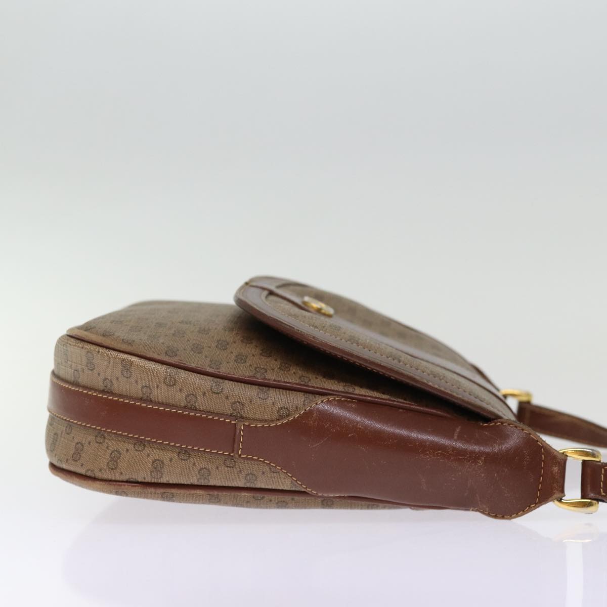GUCCI Micro GG Supreme Shoulder Bag PVC Leather Brown 001 101 4425 ep4322