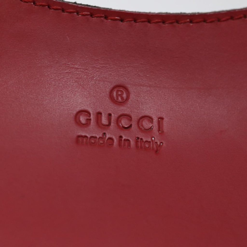 GUCCI Bamboo Hand Bag Leather Red 001 3761 ep4324