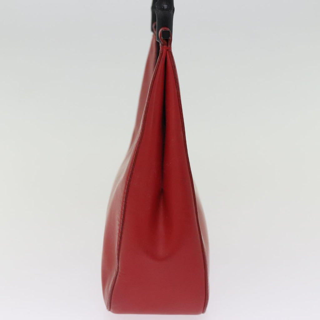 GUCCI Bamboo Hand Bag Leather Red 001 3761 ep4324