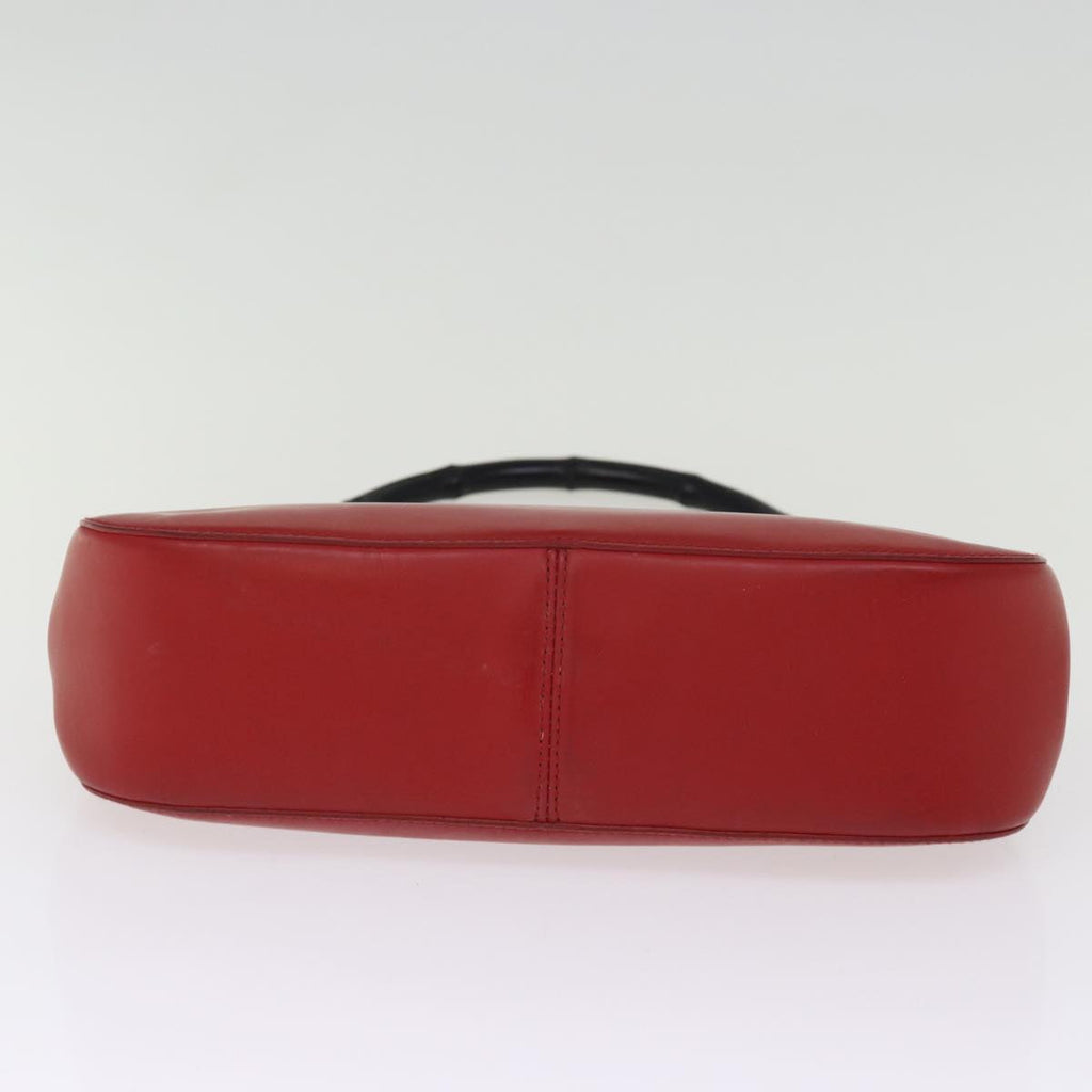 GUCCI Bamboo Hand Bag Leather Red 001 3761 ep4324