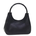 GUCCI Bamboo Shoulder Bag Leather Black 001 3739 3444 ep4344