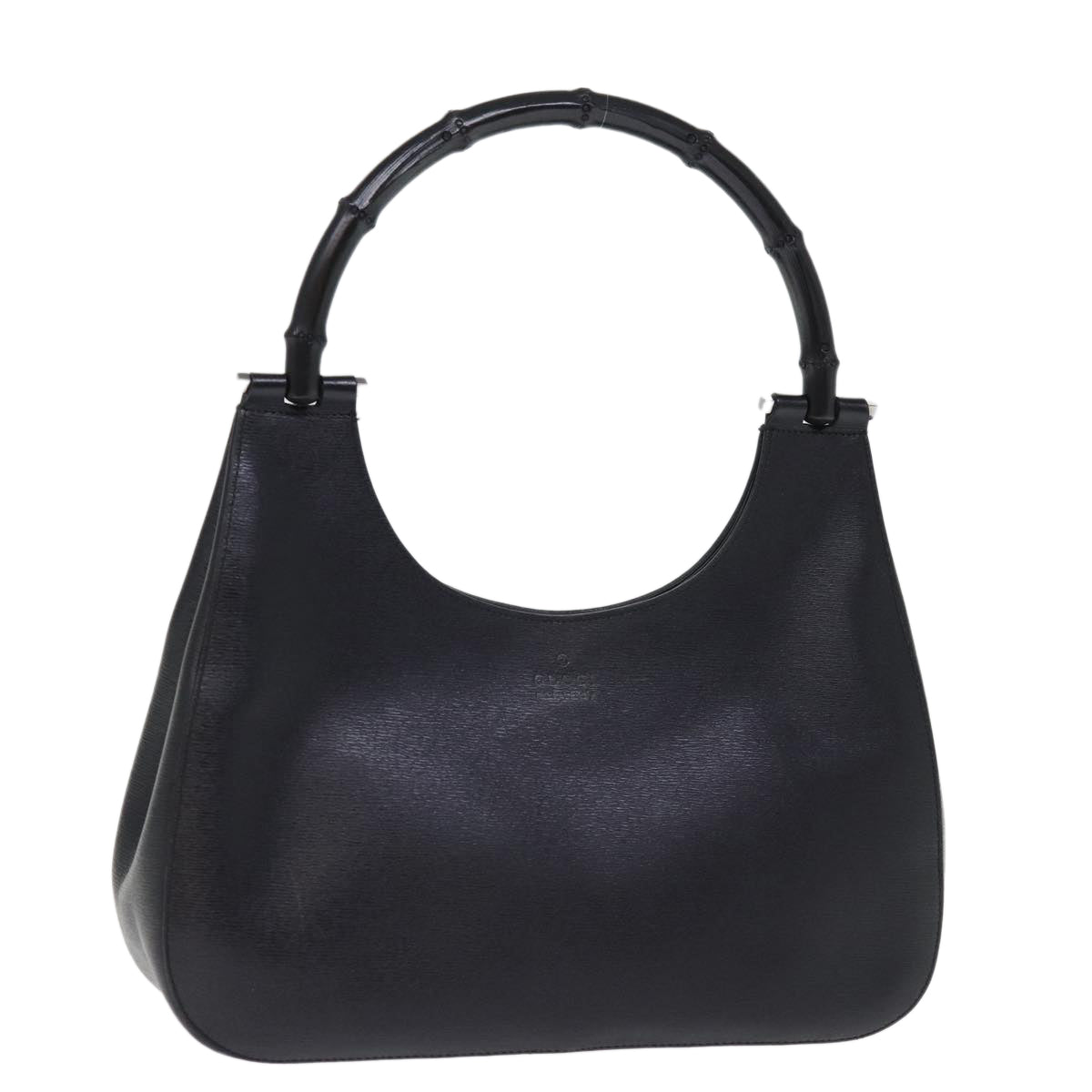 GUCCI Bamboo Shoulder Bag Leather Black 001 3739 3444 ep4344