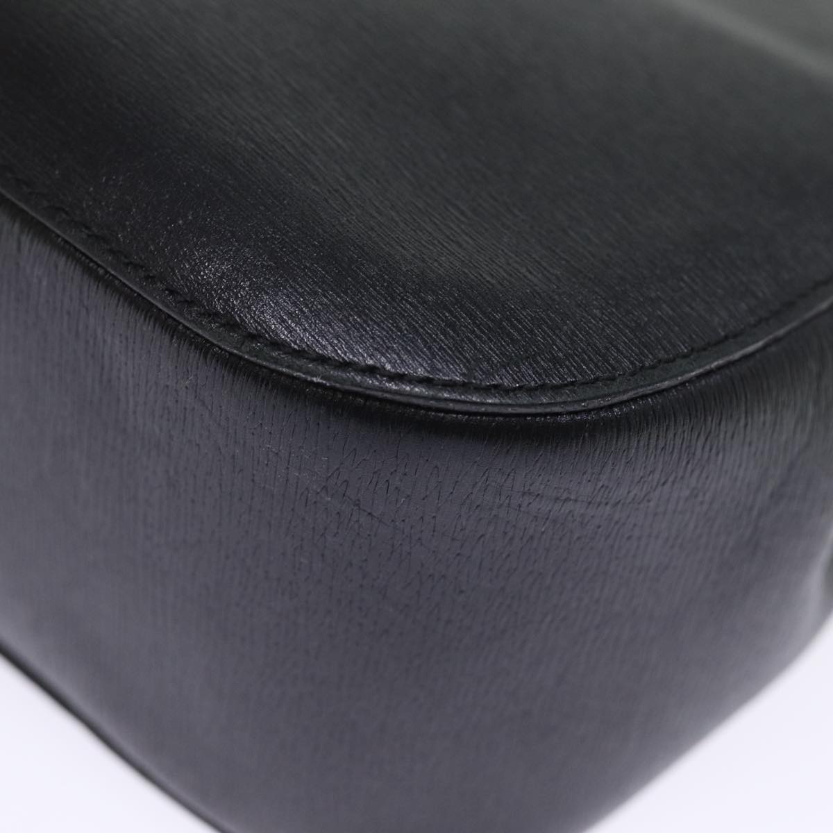 GUCCI Bamboo Shoulder Bag Leather Black 001 3739 3444 ep4344