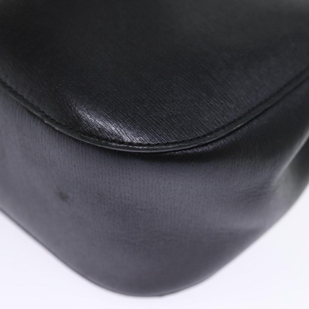 GUCCI Bamboo Shoulder Bag Leather Black 001 3739 3444 ep4344
