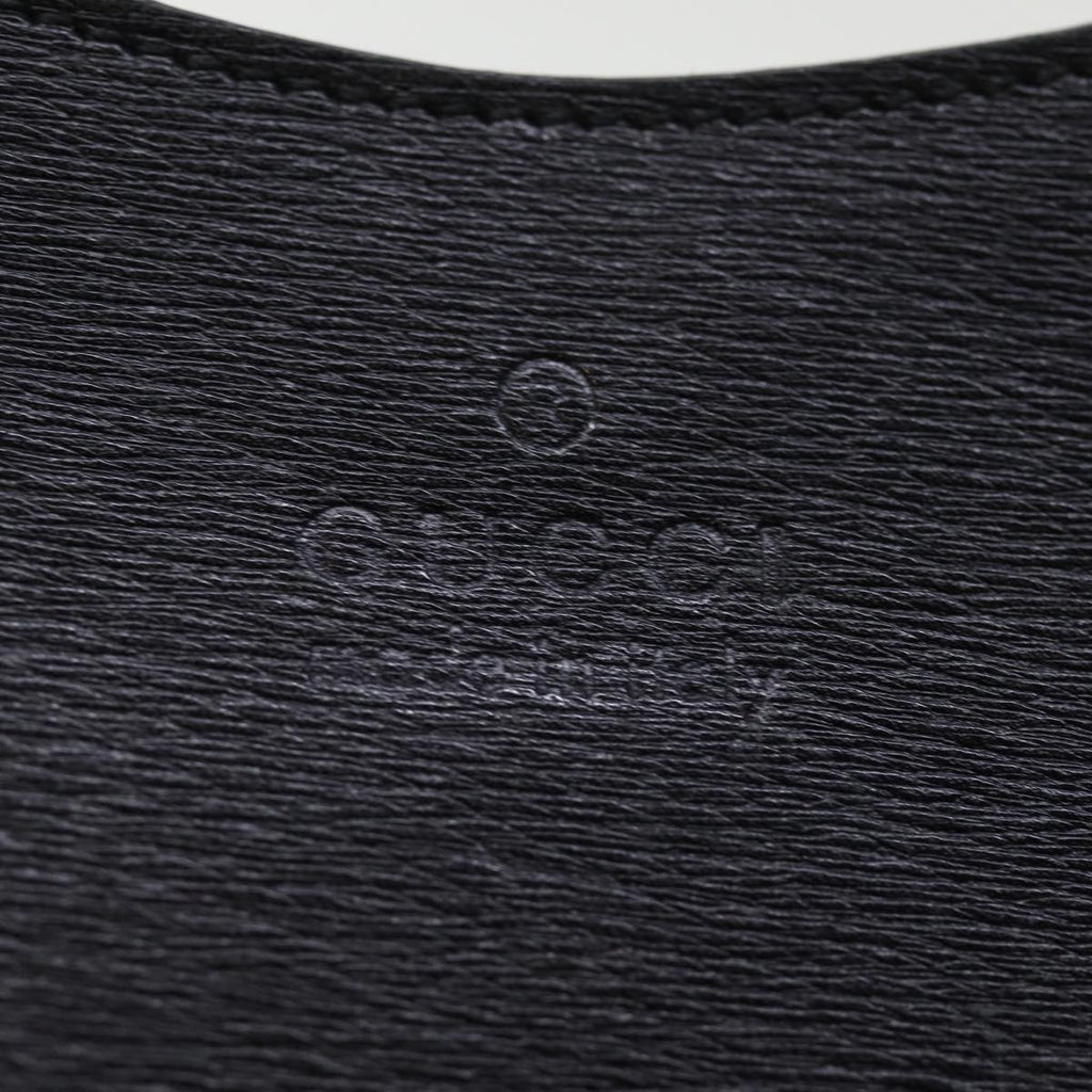 GUCCI Bamboo Shoulder Bag Leather Black 001 3739 3444 ep4344