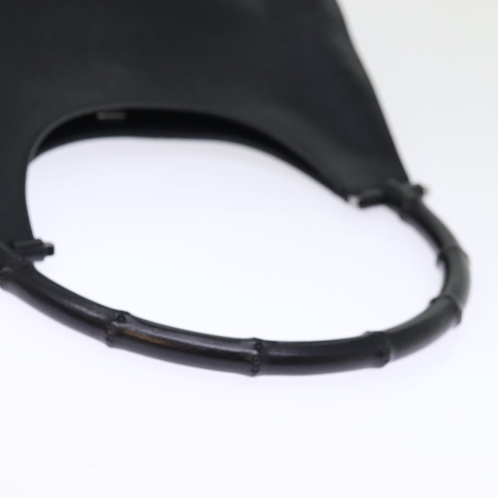 GUCCI Bamboo Shoulder Bag Leather Black 001 3739 3444 ep4344