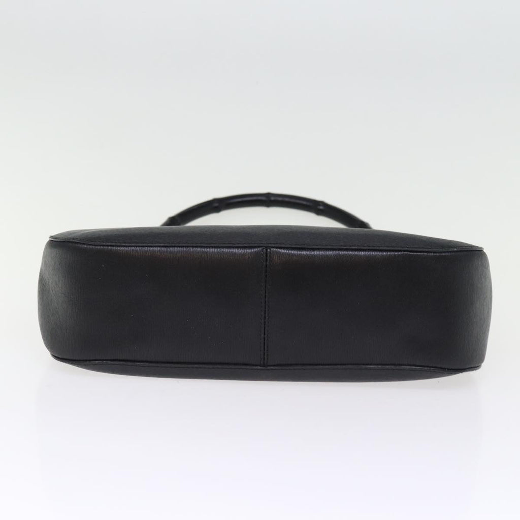 GUCCI Bamboo Shoulder Bag Leather Black 001 3739 3444 ep4344