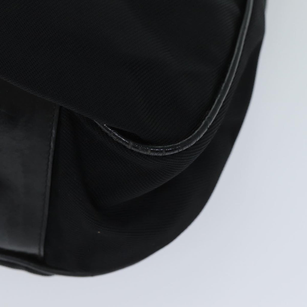 GUCCI Bamboo Shoulder Bag Nylon 2way Black 001 1998 1577 ep4348