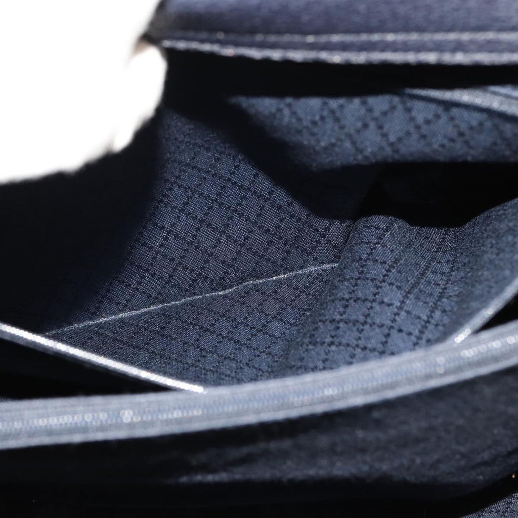GUCCI Bamboo Hand Bag Suede 2way Navy 002 2855 0322 0 ep4351