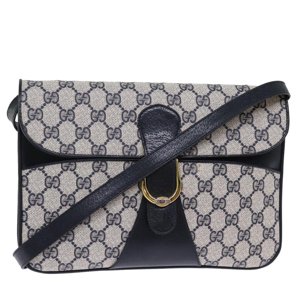 GUCCI GG Supreme Shoulder Bag PVC Navy ep4363