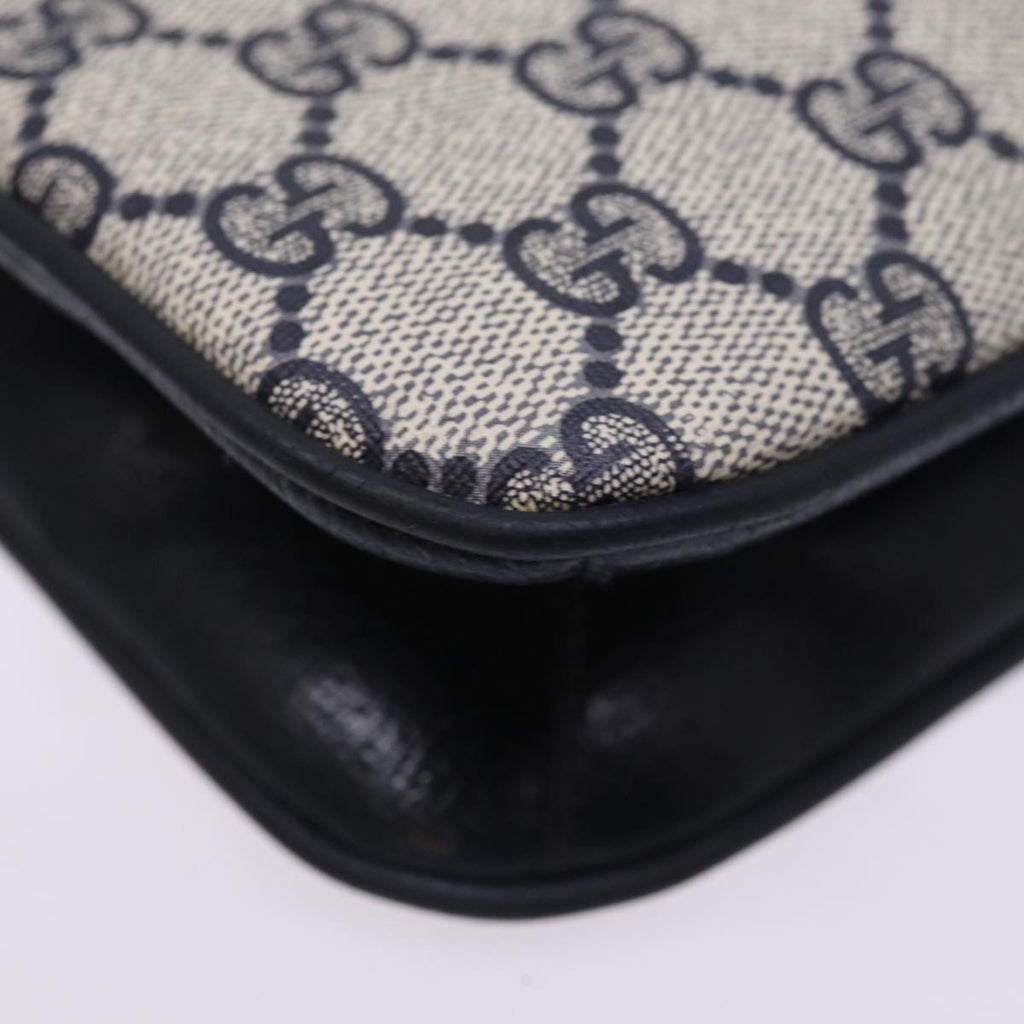 GUCCI GG Supreme Shoulder Bag PVC Navy ep4363
