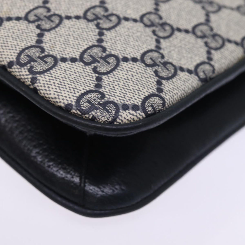 GUCCI GG Supreme Shoulder Bag PVC Navy ep4363