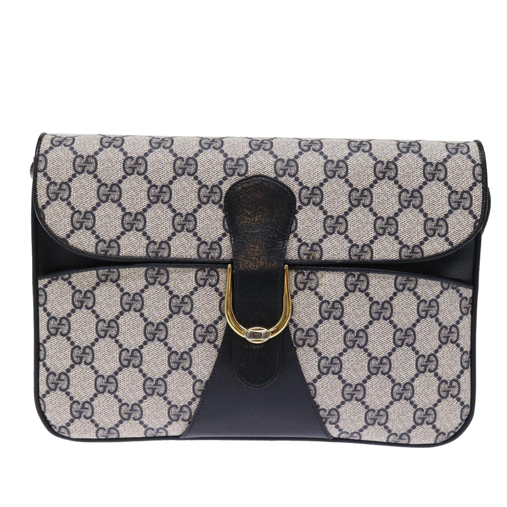 GUCCI GG Supreme Shoulder Bag PVC Navy ep4363