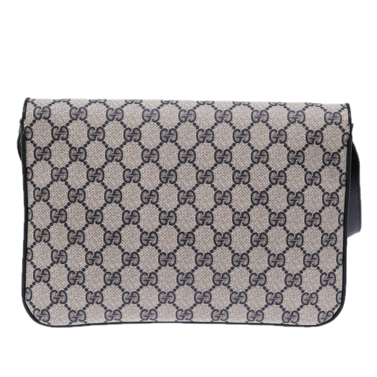 GUCCI GG Supreme Shoulder Bag PVC Navy ep4363