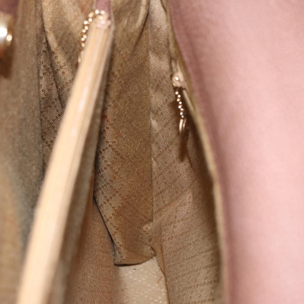 GUCCI Bamboo Hand Bag Suede Leather 2way Brown 002 2855 0322 0 ep4371
