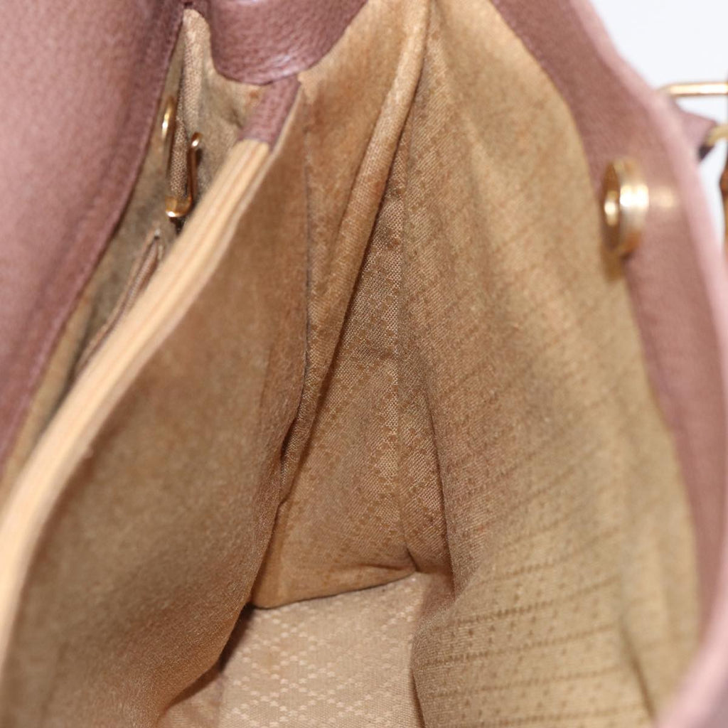 GUCCI Bamboo Hand Bag Suede Leather 2way Brown 002 2855 0322 0 ep4371