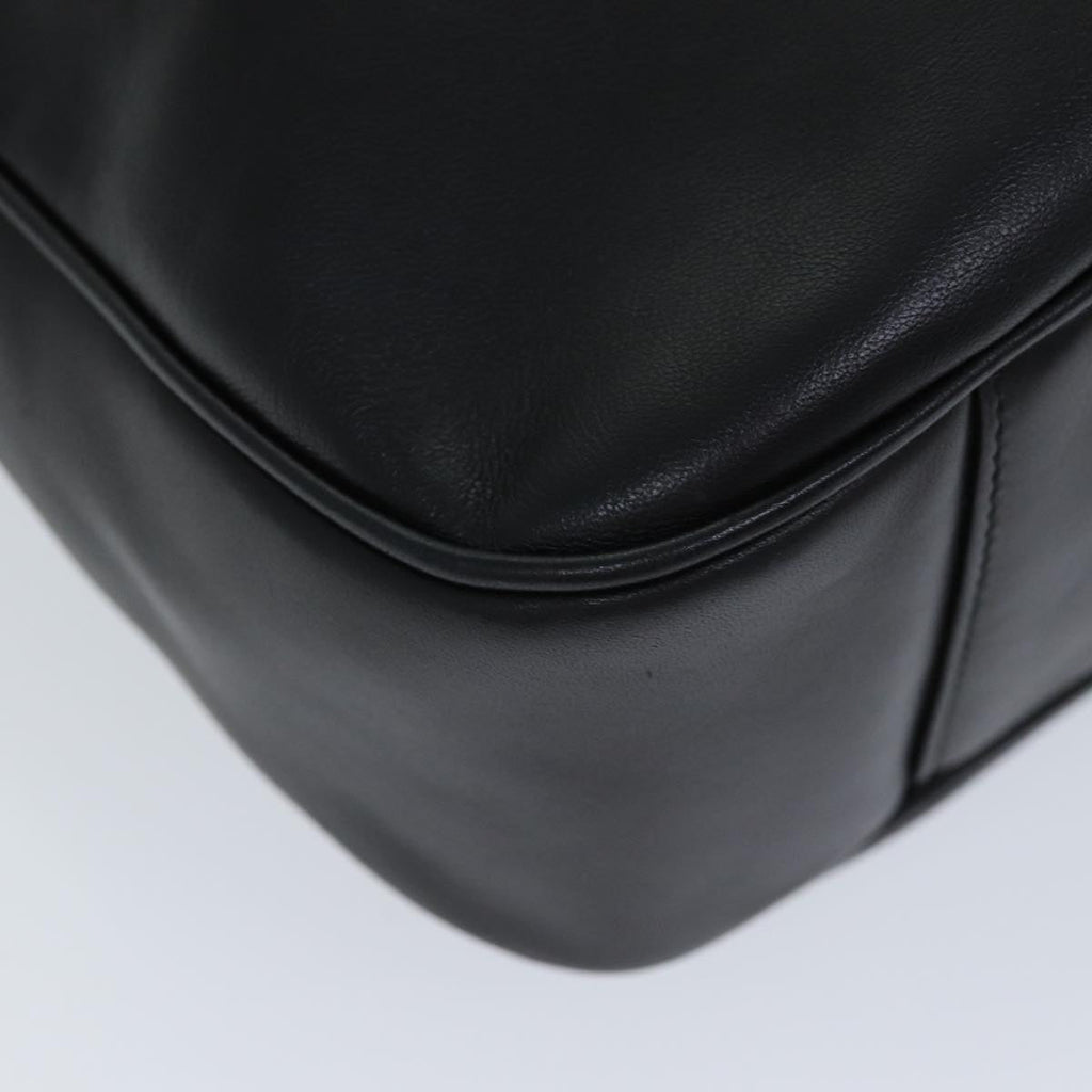 GUCCI Bamboo Shoulder Bag Leather 2way Black 001 1781 1577 ep4378