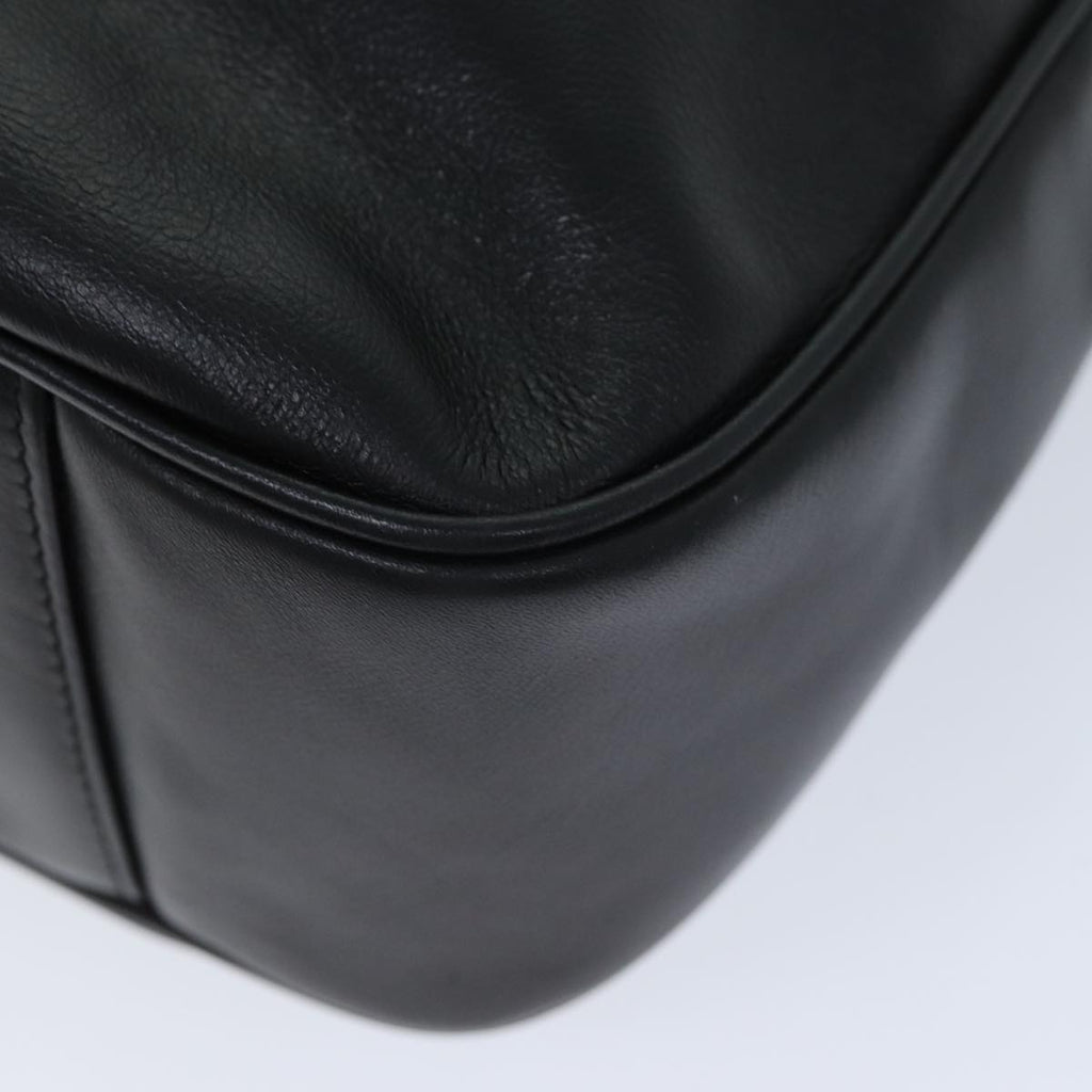 GUCCI Bamboo Shoulder Bag Leather 2way Black 001 1781 1577 ep4378