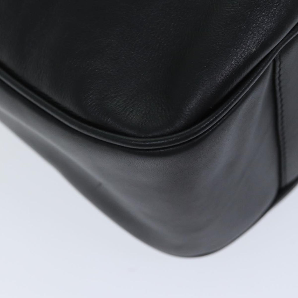 GUCCI Bamboo Shoulder Bag Leather 2way Black 001 1781 1577 ep4378