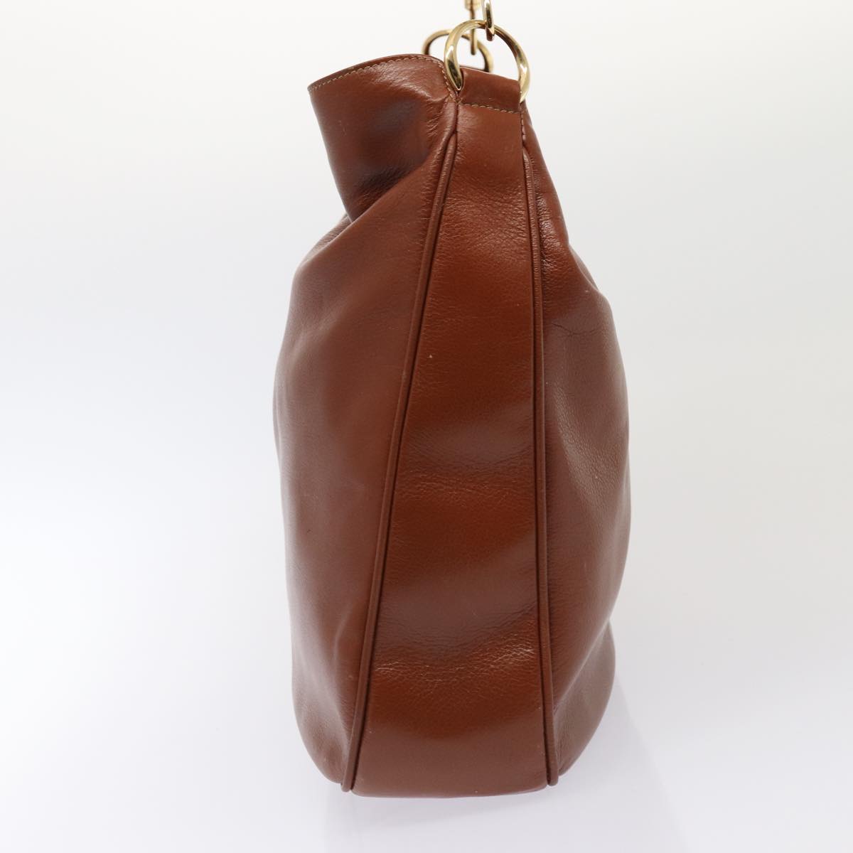 GUCCI Bamboo Hand Bag Leather Brown 001 1781 1577 ep4379