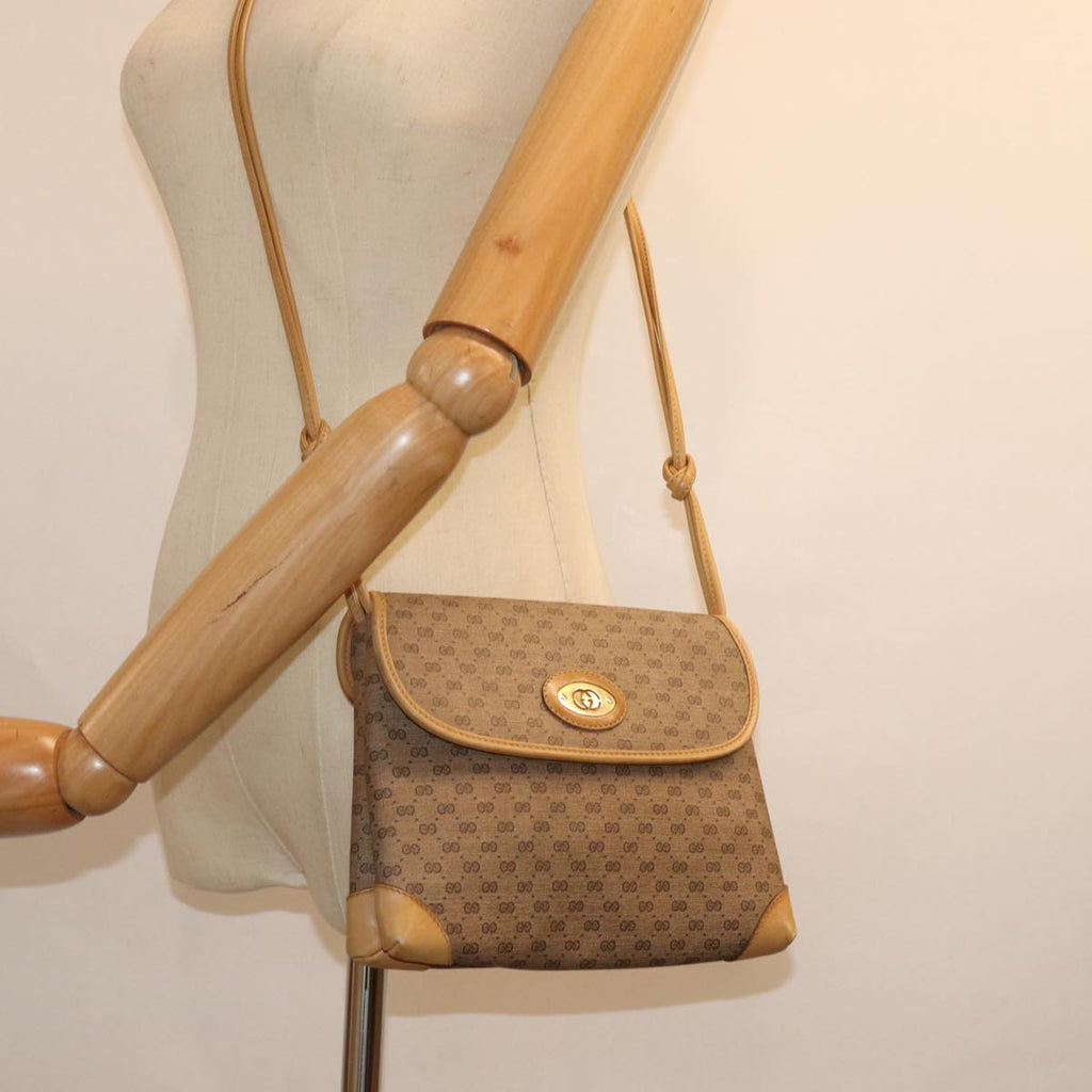 GUCCI Micro GG Supreme Shoulder Bag PVC Beige 49 007 5548 ep4382