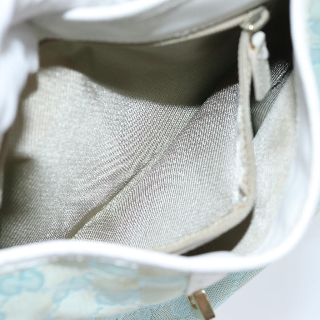 GUCCI GG Canvas Jackie Shoulder Bag Light Blue 001 4057 ep4384