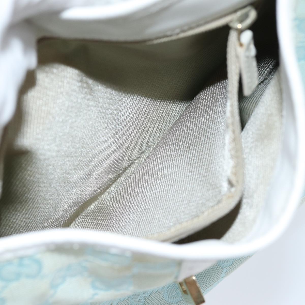 GUCCI GG Canvas Jackie Shoulder Bag Light Blue 001 4057 ep4384