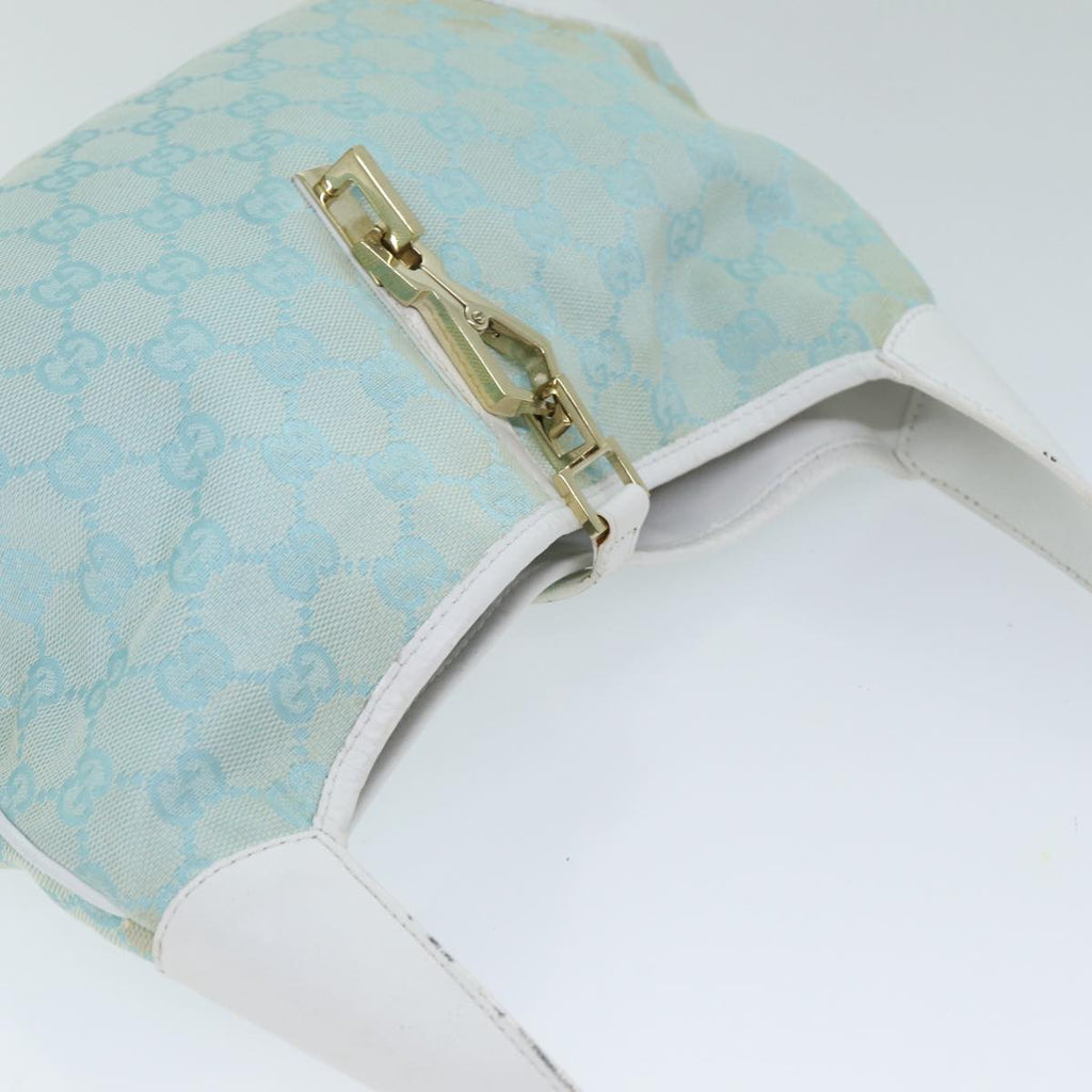 GUCCI GG Canvas Jackie Shoulder Bag Light Blue 001 4057 ep4384