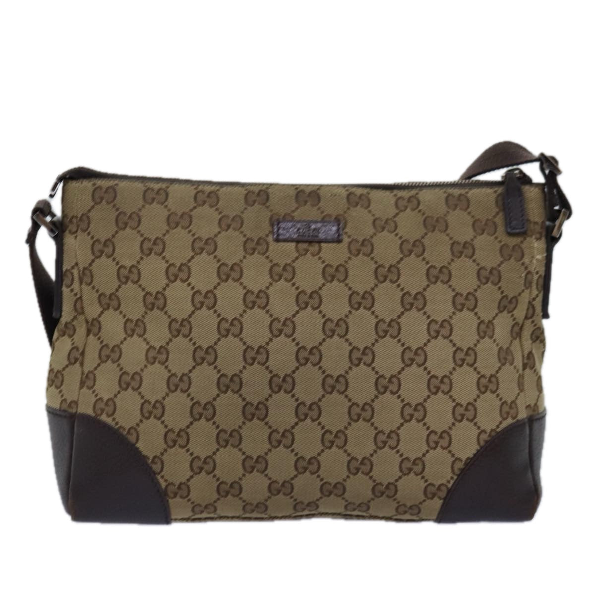 GUCCI GG Canvas Shoulder Bag Beige 114273 ep4391