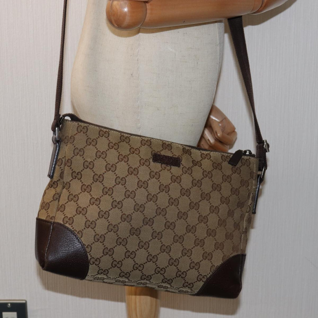 GUCCI GG Canvas Shoulder Bag Beige 114273 ep4391